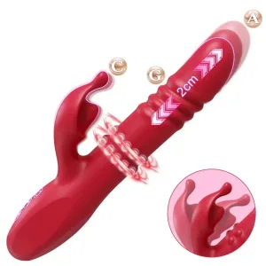 telescopic rabbit vibrator rotating