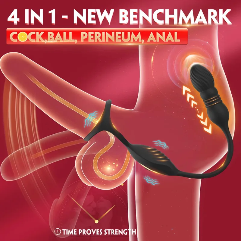 prostate massager vibrating cock ring