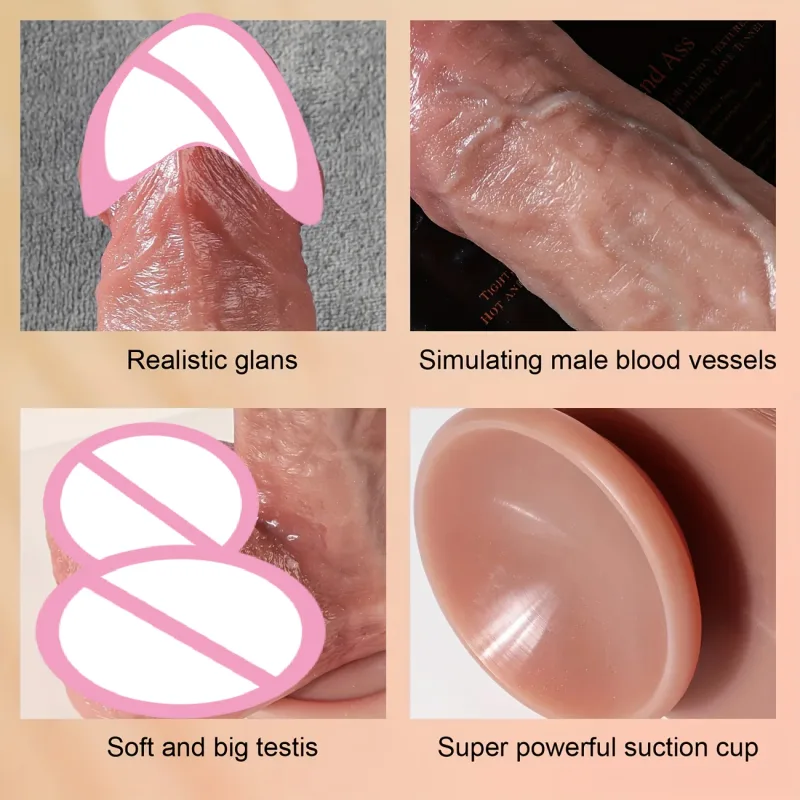 realistic silicone dildo vibrator