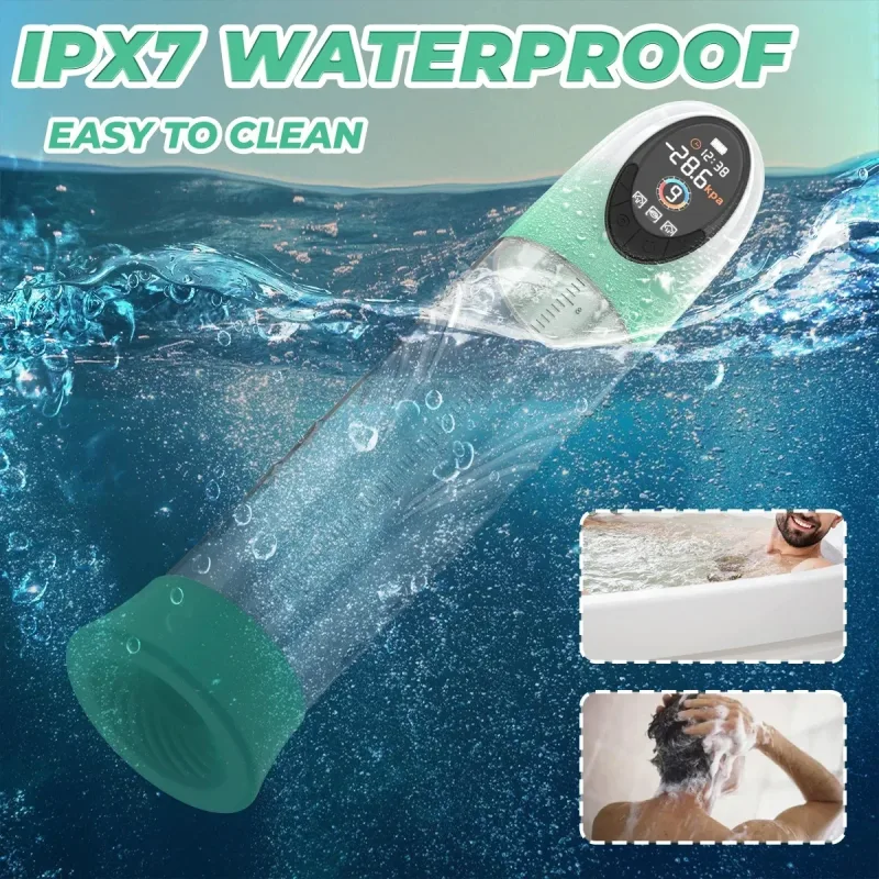 electric vacuum penis pump extender lcd