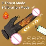wiggling thrusting bluetooth rabbit vibrator dildo