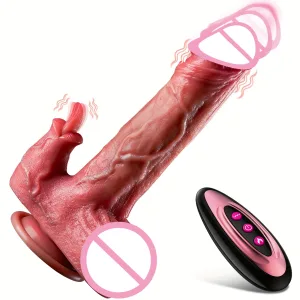 telescoping heated dildo vibrator
