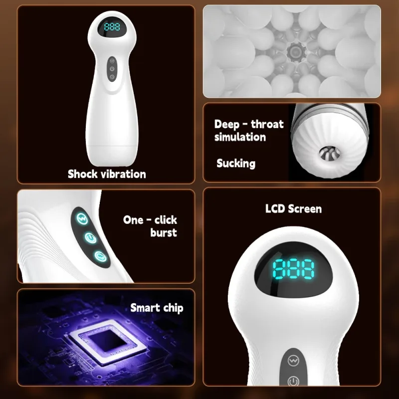 automatic sucking male masturbator cup