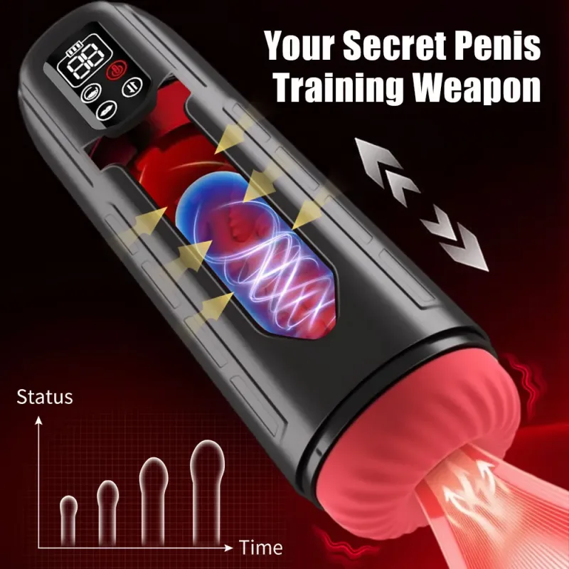 automatic male masturbator 9 modes heating stroker for men