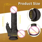 wiggling thrusting bluetooth rabbit vibrator dildo