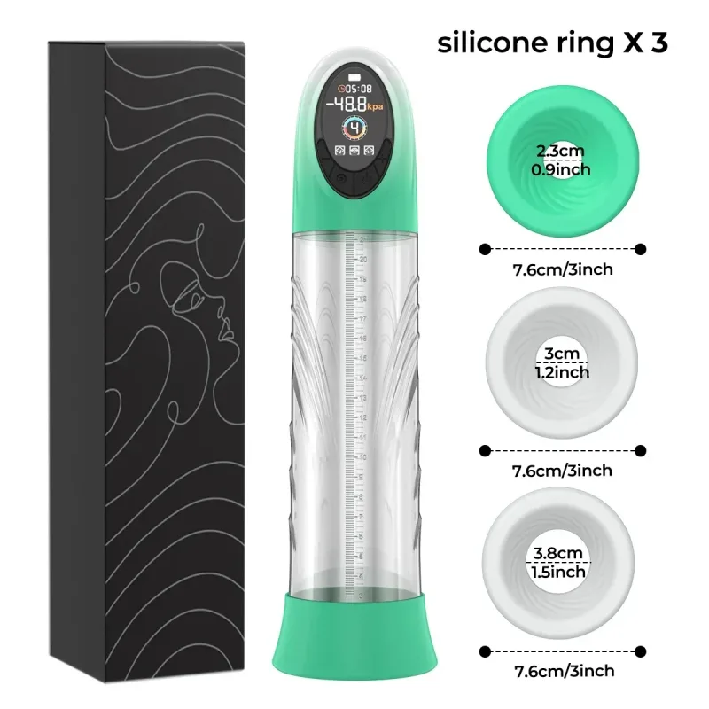 electric vacuum penis pump extender lcd