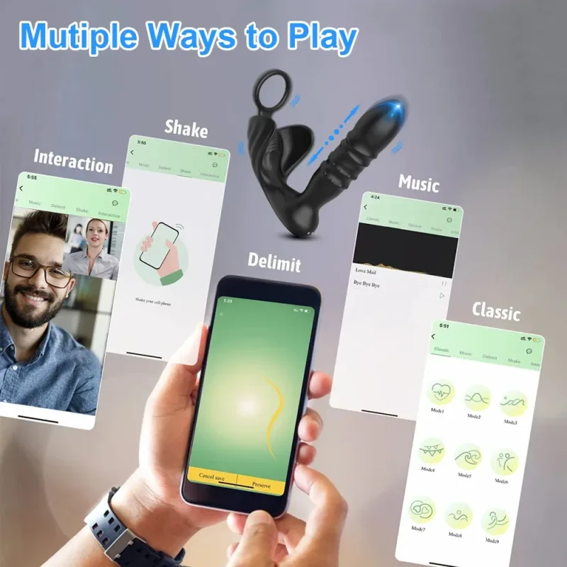 app control prostate massager men