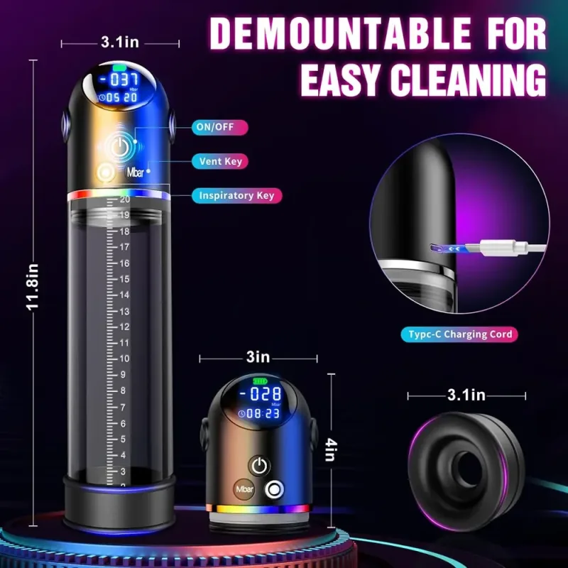 alien lcd vacuum penis pump enlarger