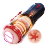 electric retractable male masturbator pocket pussy