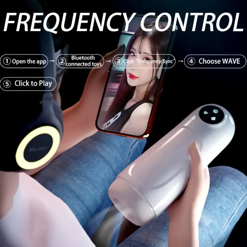 strong sucking male masturbator app control sex toy for men