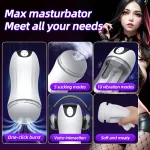 automatic sucking male masturbator cup