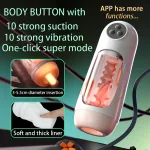 strong sucking male masturbator app control sex toy for men