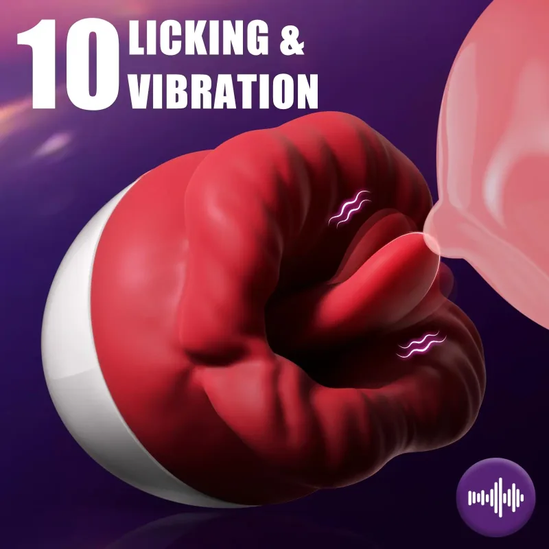 rose lips tongue vibrator