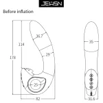 inflatable prostate massager vibrator heating