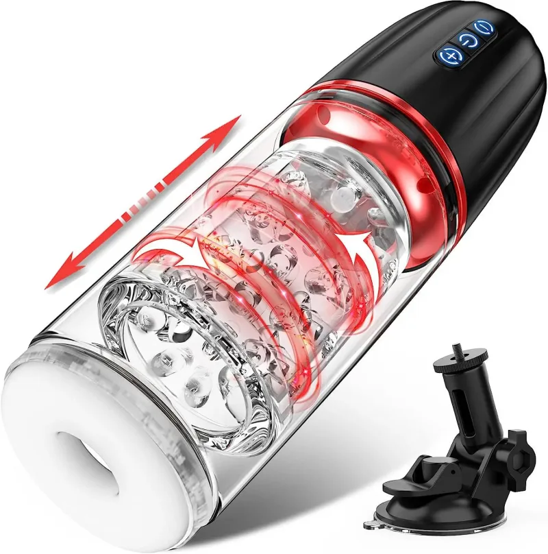 automatic male masturbator cup penis pump deep throat blowjob sucking sex machine 7 modes vibration pocket pussy men sex toys 18