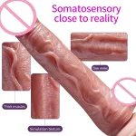 large telescopic heating dildo vibrator