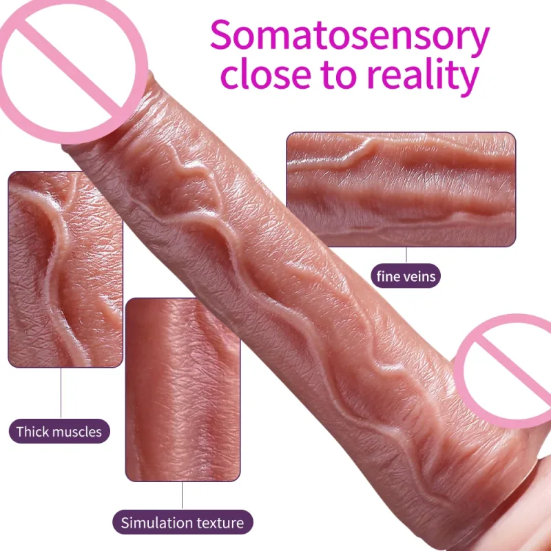 large telescopic heating dildo vibrator