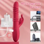 telescopic rabbit vibrator rotating