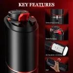 telescopic male automatic masturbator pocket pussy