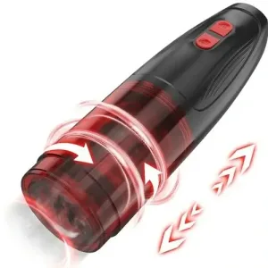 electric penis pump male masturbator rotating telescopic cup spiral warming realistic channel training toy new super mileage stamina booster men