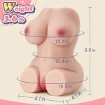 sylvia 10 vibrating realistic butts with life like boobs vagina anal male masturbator