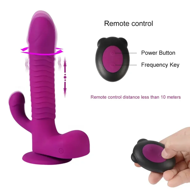 360 degree rotating thrusting vibrator remote
