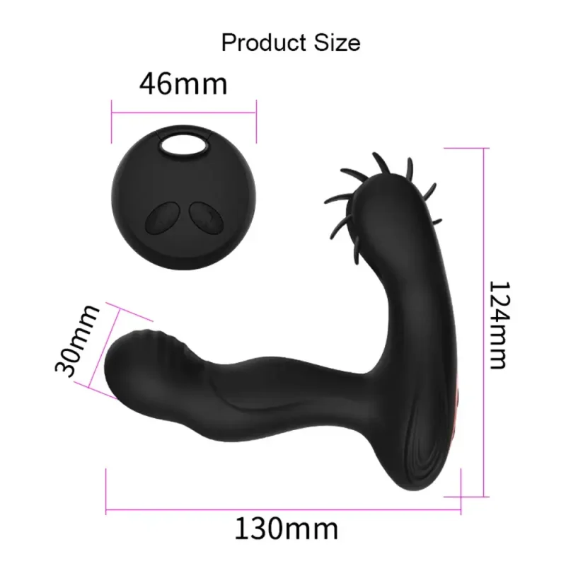 prostate massager vibrator remote cock ring