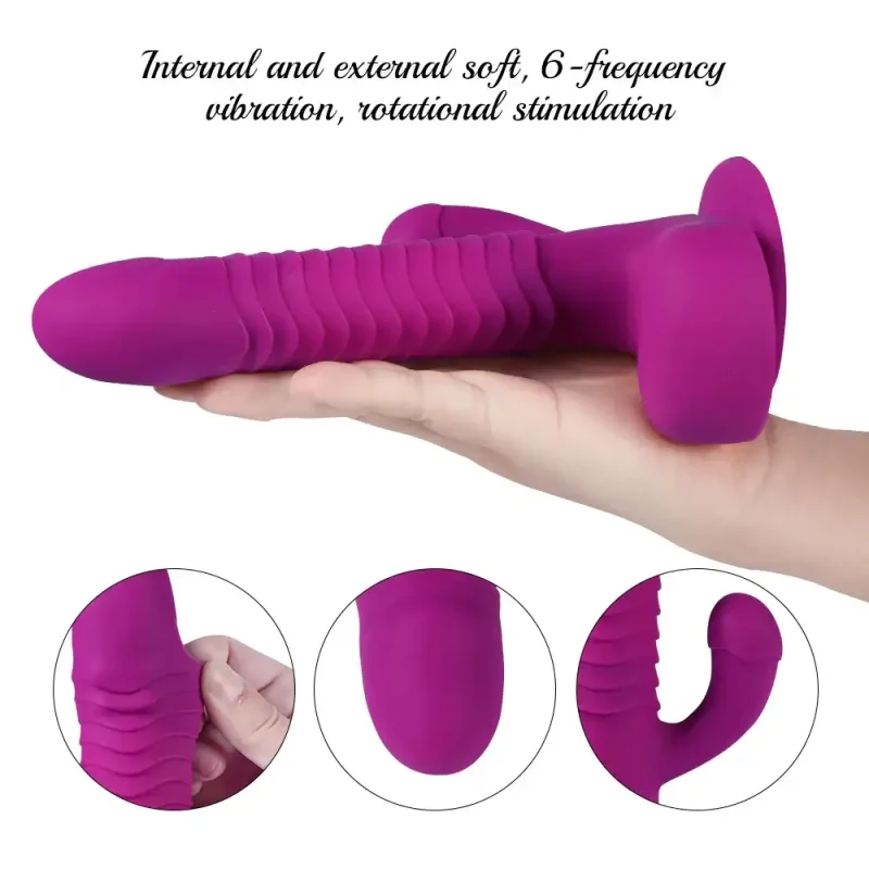 360 degree rotating thrusting vibrator remote