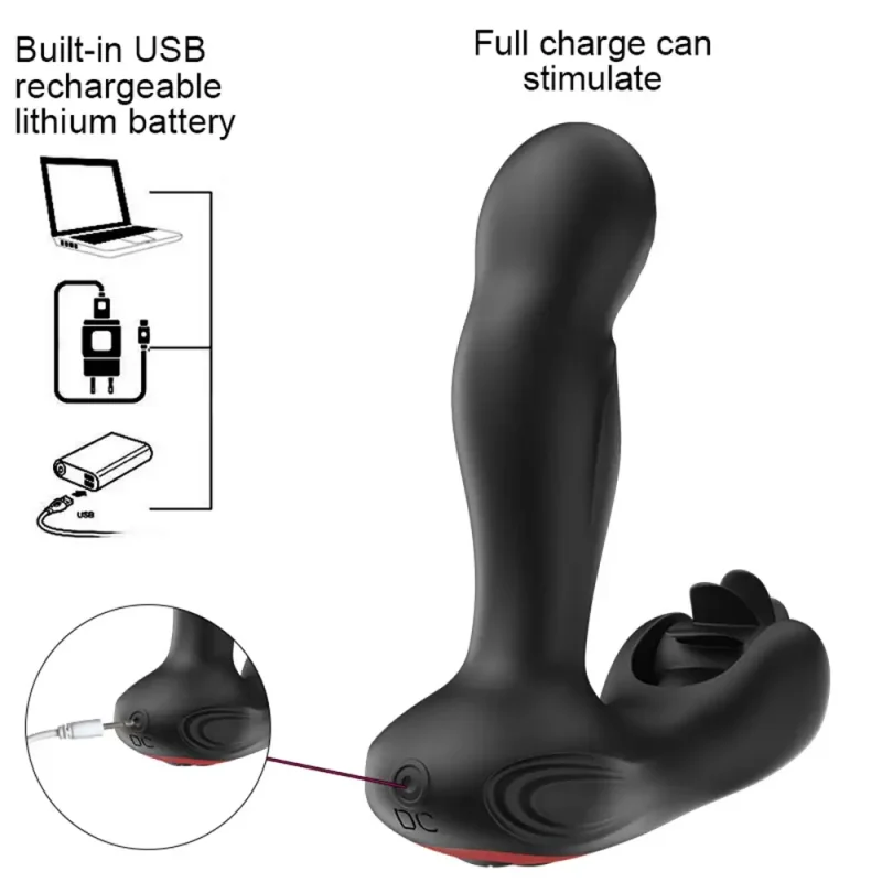 prostate massager vibrator remote cock ring