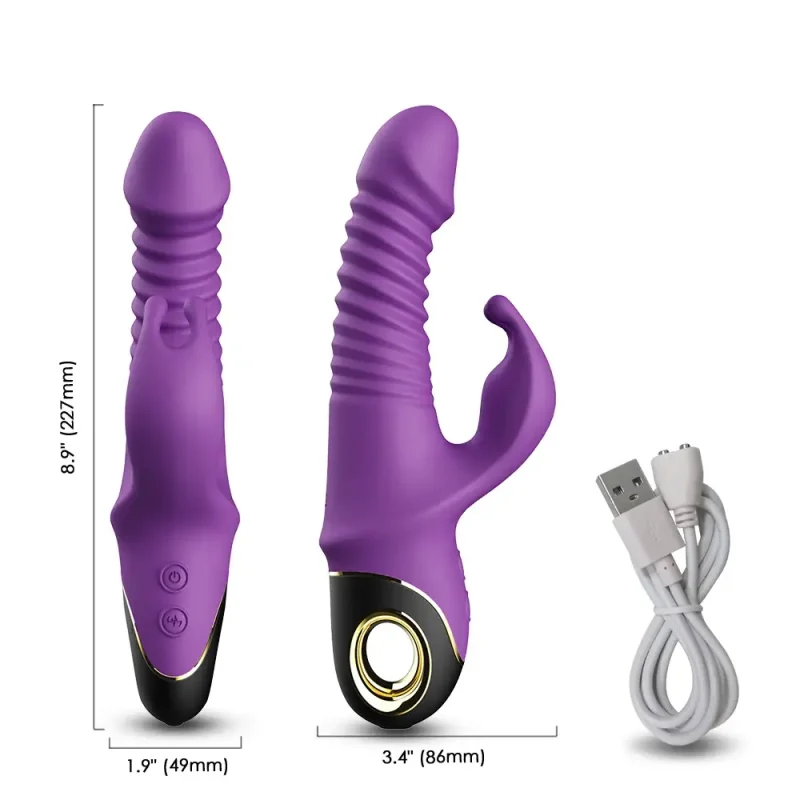 automatic thrusting rabbit vibrator