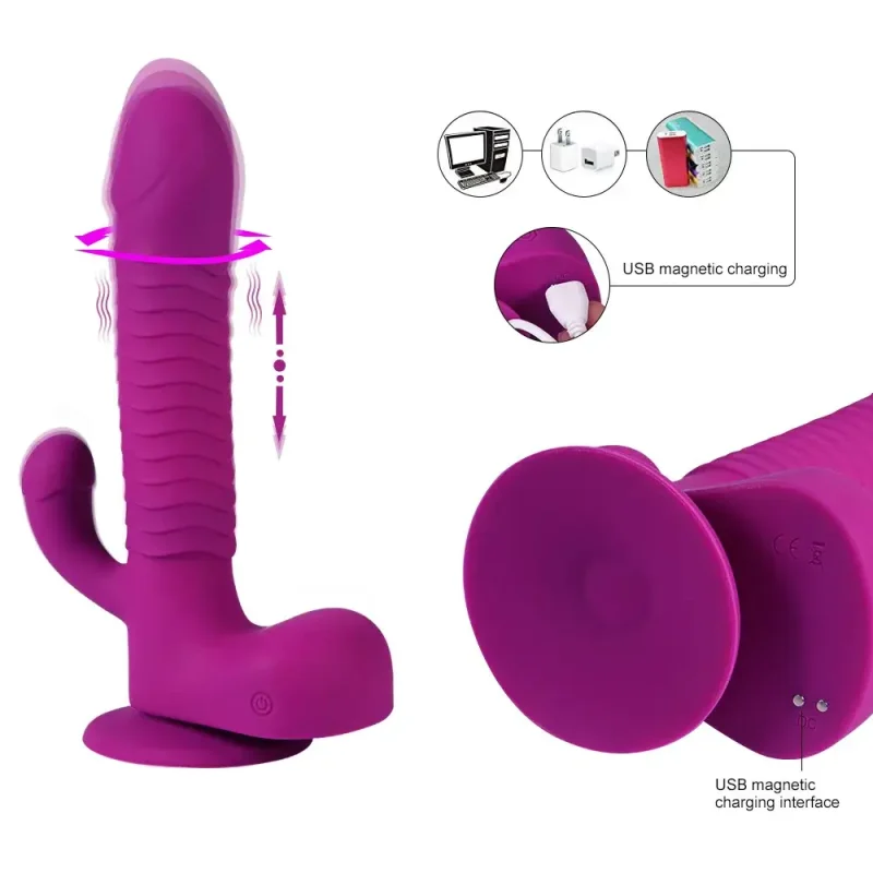 360 degree rotating thrusting vibrator remote