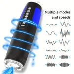 automatic male masturbator cup thrusting rotating