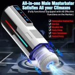 automatic telescopic sucking masturbator thrusting