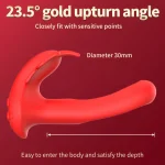 wearable tapping flapping dildo vibrator remote