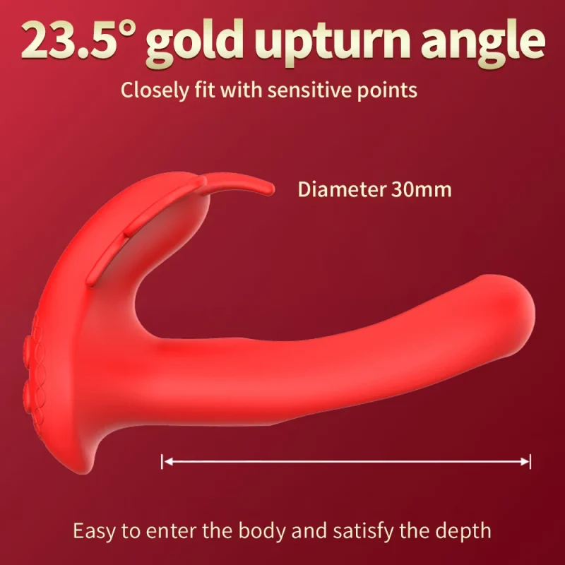 wearable tapping flapping dildo vibrator remote