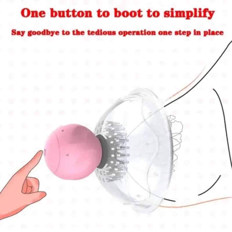 nipple sucking vibrator app control breast licker
