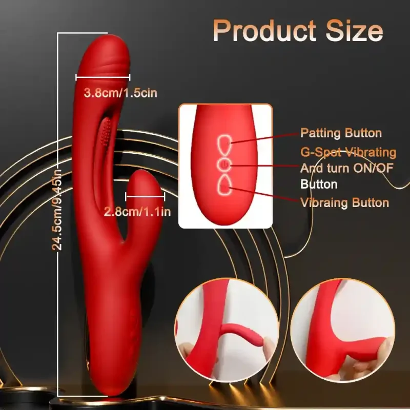 rabbit patting clit sucker vibrator