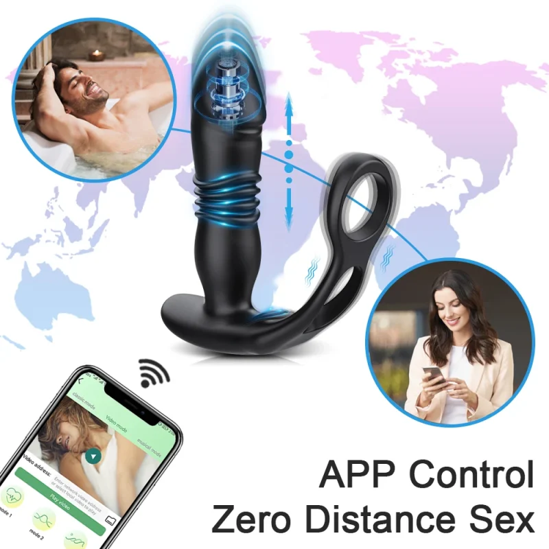 male thrusting prostate massager bluetooth app buttplug vibrator for men gay anal dildo prostate stimulator sex toy for couples male thrusting prostate massager bluetooth app buttplug vibrator for men gay anal dildo prostate stimulator sex toy for couples
