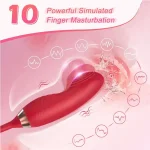 licking vibrator for women clitoral nipple stimulator massager swing wiggle dildo 2 in 1 sex toy for women adult sex products