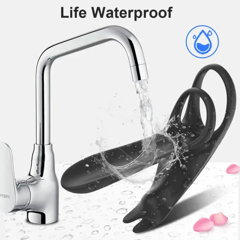 couples delay cock ring vibrator clit stimulator