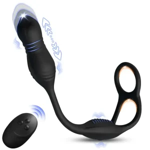 telescopic prostate massager delay ring
