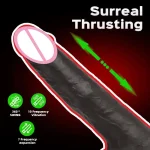 thrusting realistic dildo remote suction heating thrusting realistic dildo remote suction heating