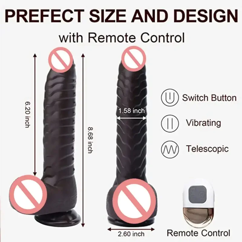big suction telescopic dildo vibrator