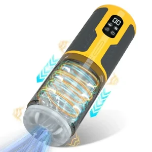 automatic sucking male masturbator thrusting