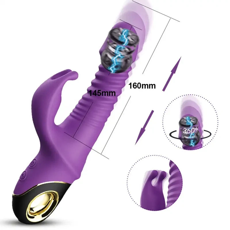 thrusting rotating rabbit vibrator gspot clit thrusting rotating rabbit vibrator gspot clit