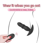 telescopic vibrating wearable anal plug