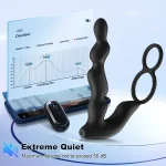 remote prostate massager cock ring vibrator