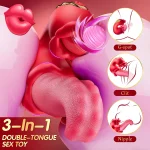 thrusting dildo tongue vibrator women