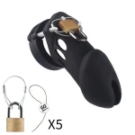 soft silicone male chastity cage cock cage