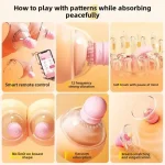 nipple sucking vibrator app control breast licker